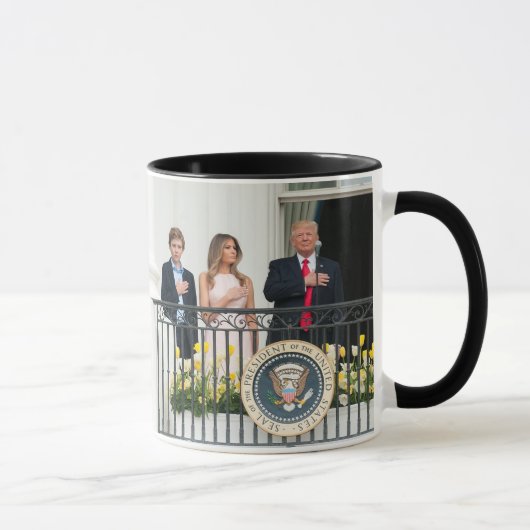 Mug Donald Trump, avec Melania et Barron à la Maison (Droite)
