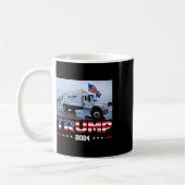 Mug Donald Trump Circuler le camion à ordures - Camion (Gauche)
