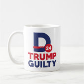 Mug Donald Trump coupable (Gauche)