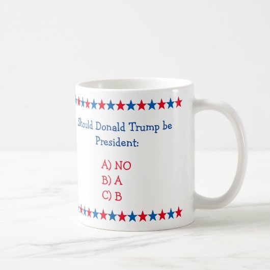 Mug Donald Trump devrait-il être le président politiqu (Droite)