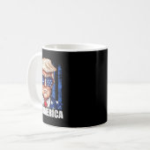 Mug Donald Trump Drapeau Américain Distorti (Devant gauche)