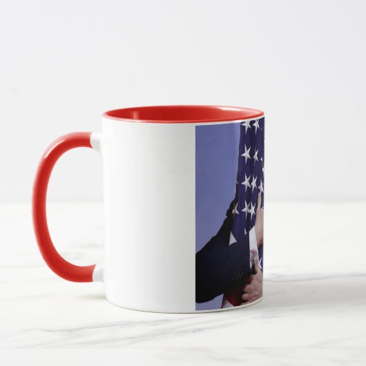Mug Donald Trump et le drapeau des USA (Gauche)
