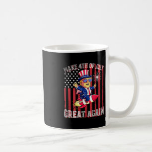 Mug Donald Trump Feu d'artifice patriotique rend le 4