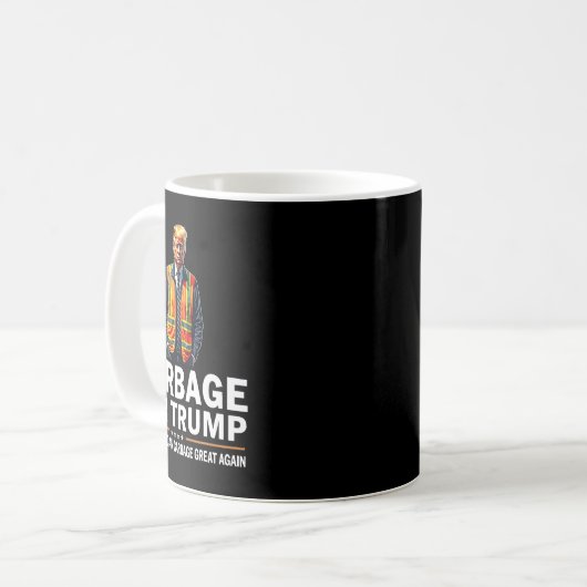Mug Donald Trump Garbage Orange réflexe de sécurité (Devant gauche)