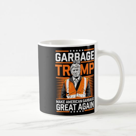 Mug Donald Trump Garbage Orange réflexe de sécurité (Droite)