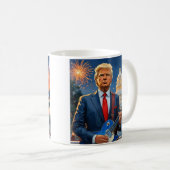 Mug Donald Trump jouant de la guitare électrique Capit (Devant droit)