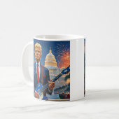 Mug Donald Trump jouant de la guitare électrique Capit (Devant gauche)