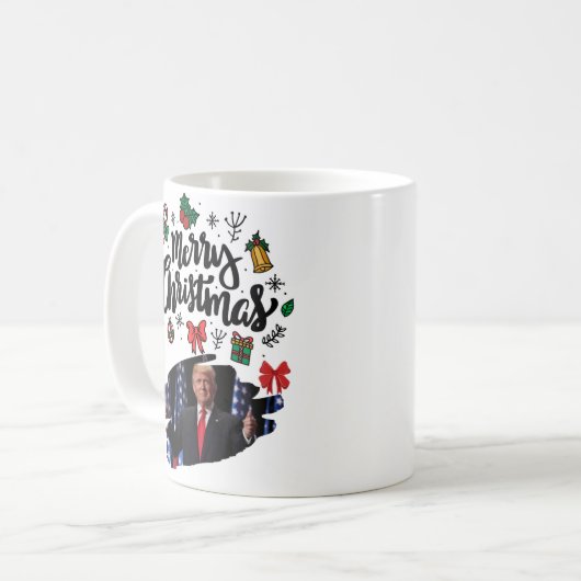 Mug Donald Trump Joyeux Noël (Devant gauche)