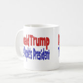 Mug Donald Trump le président du peuple bleu rouge (Devant gauche)