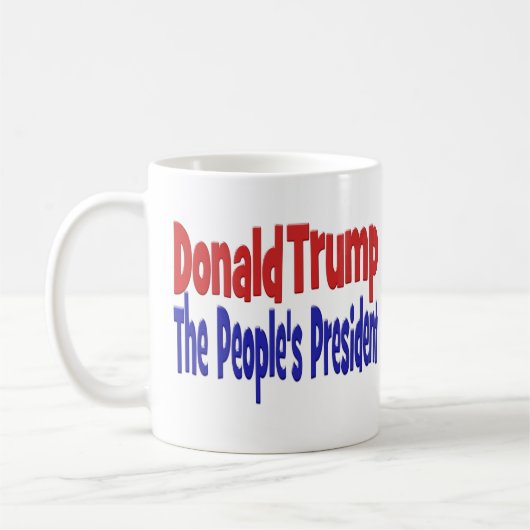 Mug Donald Trump le président du peuple bleu rouge (Gauche)