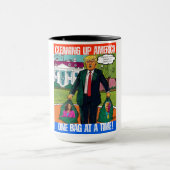 MUG DONALD TRUMP - NETTOYER L'AMÉRIQUE, UN SAC PAR FOI (Centre)