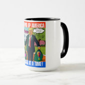 MUG DONALD TRUMP - NETTOYER L'AMÉRIQUE, UN SAC PAR FOI (Devant droit)