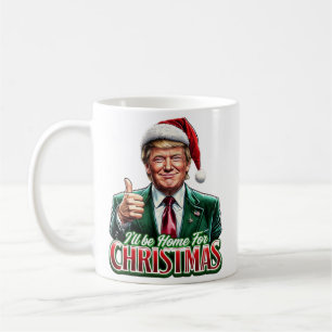 Mug Donald Trump Noël Le chapeau du Père Noël monte