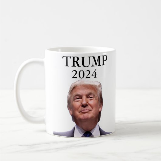 Mug Donald Trump Photo Président 2024 Décal (Gauche)