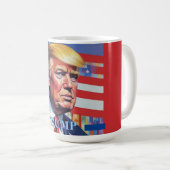 Mug Donald Trump Pop Art (Devant droit)