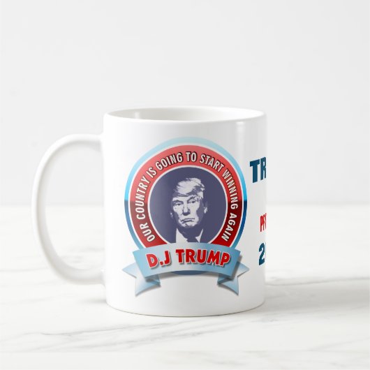 Mug Donald Trump pour le président 2016 (Gauche)