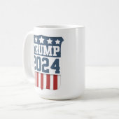 Mug Donald Trump Président 2024 Shield (Devant gauche)