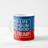 Mug Donald Trump Pro-Life Pro-Gun Pro-God (Devant gauche)
