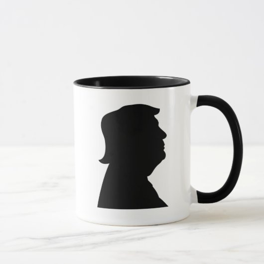 Mug Donald Trump Silhouette populaire audacieuse (Droite)