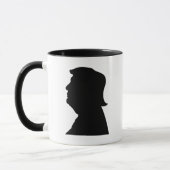 Mug Donald Trump Silhouette populaire audacieuse (Gauche)