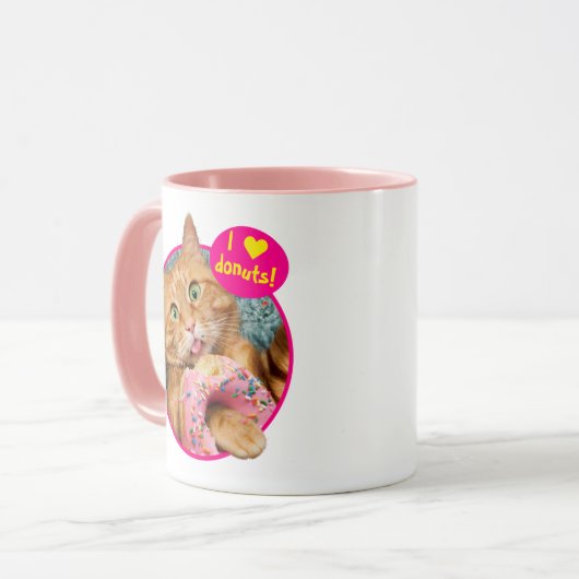 Mug Donateur mangeant des chats (Devant gauche)