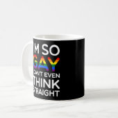 Mug Donc Gay ne peut pas penser directement Citation d (Devant gauche)