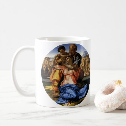 Mug Doni Tondo ou Doni Madonna de Michel-Ange (Avec donut)
