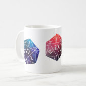 Mug Donjons et dragons, D20 (Devant gauche)