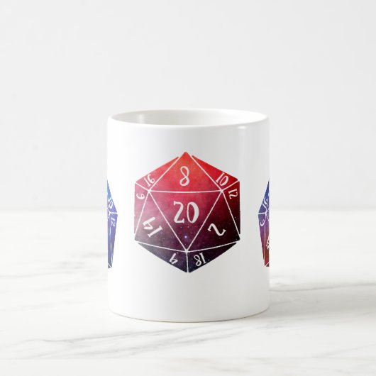 Mug Donjons et dragons, D20 (Centre)