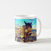 Mug Donkey avec croix Rose (Devant droit)