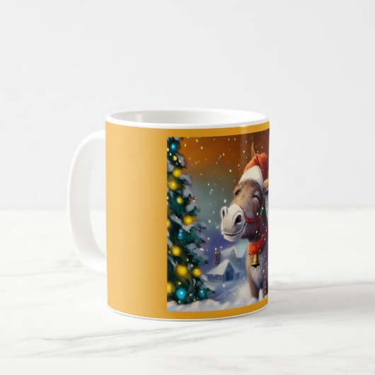 Mug Donkey de Noël 1 (Devant gauche)