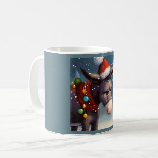 Mug Donkey de Noël 2 (Devant gauche)