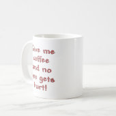 Mug Donne-moi du café (Devant gauche)