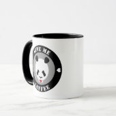 Mug Donne-moi du café Panda (Devant gauche)