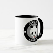Mug Donne-moi du café Panda (Devant droit)
