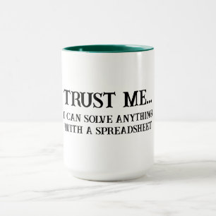 Mug Données comptables Nerd Je peux résoudre n'importe