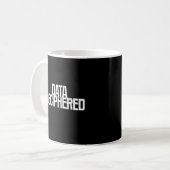 Mug Données déchiffrées | Complexité de l'information (Devant gauche)