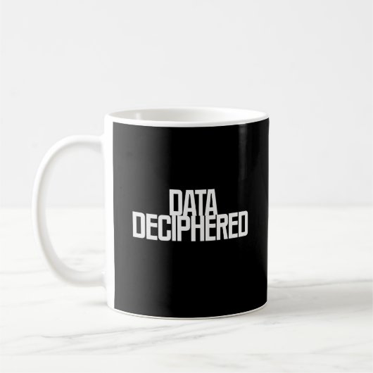 Mug Données déchiffrées | Complexité de l'information (Gauche)