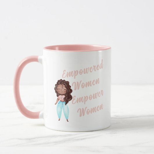 Mug Donner aux femmes les moyens d'autonomiser les fem (Gauche)