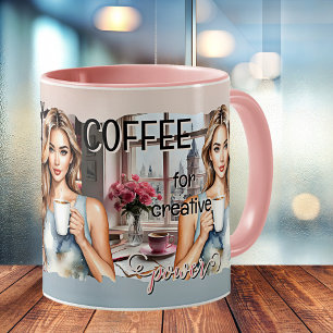 Mug Donner aux femmes un pouvoir artistique créatif