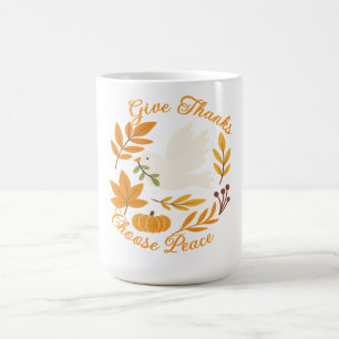 Mug 'Donner des remerciements, choisir la paix'