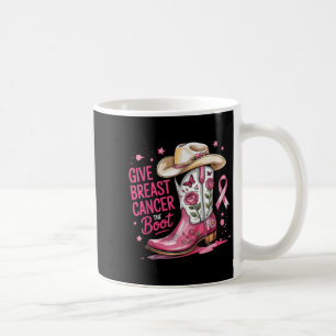 Mug Donner le coup de pied au cancer du sein Ruban ros