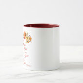 Mug Donner Merci à Lord fall aquarelle fleurie (Centre)