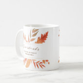 Mug Donner Merci Aquarelle Feuilles de chute Thankesgi (Devant gauche)