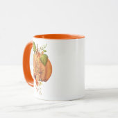 Mug Donner Merci citrouille floral (Devant gauche)