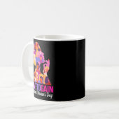 Mug Donner pour gagner la journée internationale des f (Devant gauche)