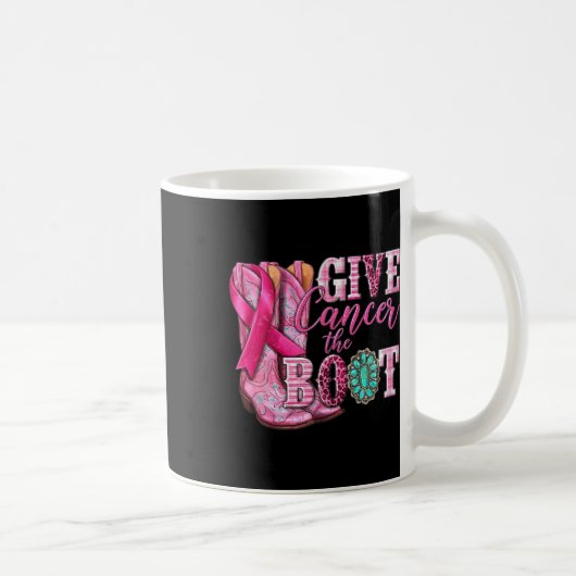 Mug Donnez au cancer la poule fille de démarrage Cance (Droite)