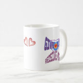 Mug Donnez de l'amour; recevez plus (Devant droit)