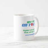 Mug Donnez le don de la vie (Devant droit)