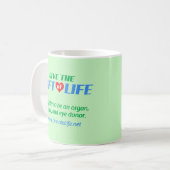 Mug Donnez le don de la vie (Devant gauche)
